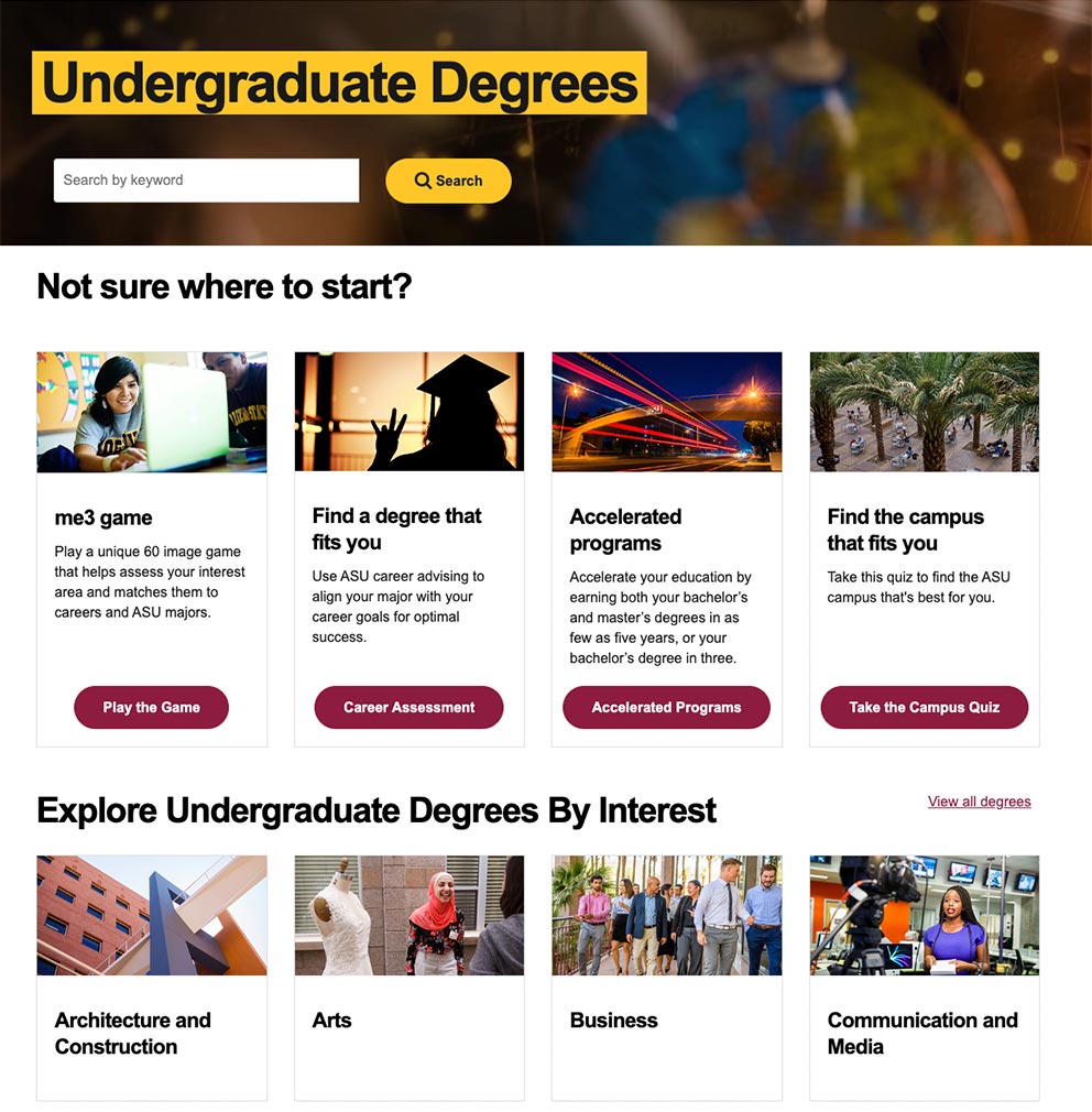 Undergraduate Degrees 