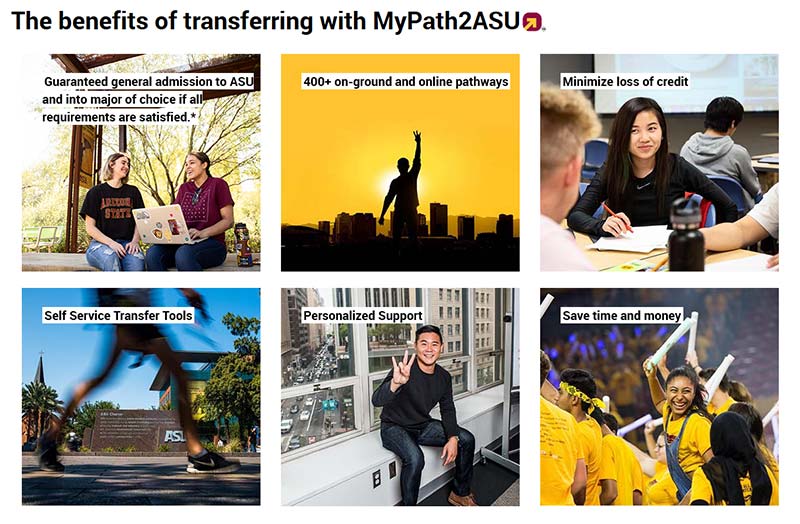 The benefits of transferring with MyPath2ASU